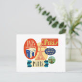 Carte Postale Timbre de Paris (Debout devant)