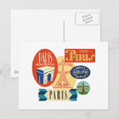 Carte Postale Timbre de Paris (Devant / Derrière)