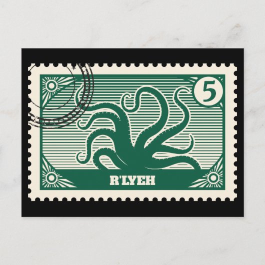 Carte Postale Timbre de poste de R'lyeh (Devant)