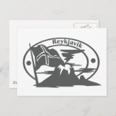 Carte Postale Timbre de Reykjavik (Devant / Derrière)