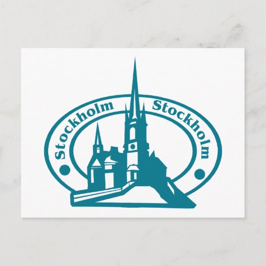 Carte Postale Timbre de Stockholm (Devant)