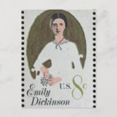 Carte Postale Timbre Emily Dickinson (Devant)