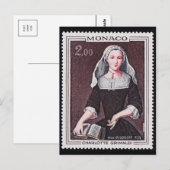 Carte postale Timbre gravé vintage (Devant / Derrière)