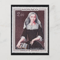 Carte postale Timbre gravé vintage