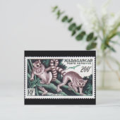 Carte postale Timbre gravé vintage (Debout devant)