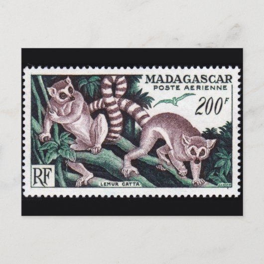 Carte postale Timbre gravé vintage (Devant)