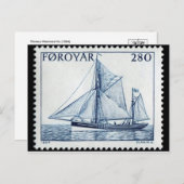 Carte postale Timbre gravé vintage (Devant / Derrière)