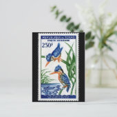 Carte postale Timbre gravé vintage (Debout devant)
