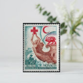 Carte postale Timbre gravé vintage (Debout devant)