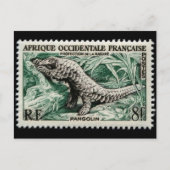 Carte postale Timbre gravé vintage (Devant)