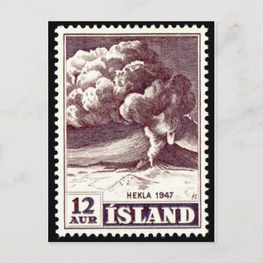 Carte postale Timbre gravé vintage (Devant)