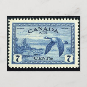 Carte postale Timbre gravé vintage