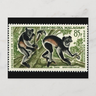 Carte postale Timbre gravé vintage
