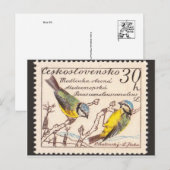 Carte postale Timbre gravé vintage (Devant / Derrière)