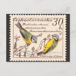 Carte postale Timbre gravé vintage