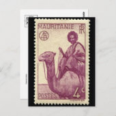 Carte postale Timbre gravé vintage (Devant / Derrière)