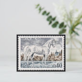 Carte postale Timbre gravé vintage (Debout devant)