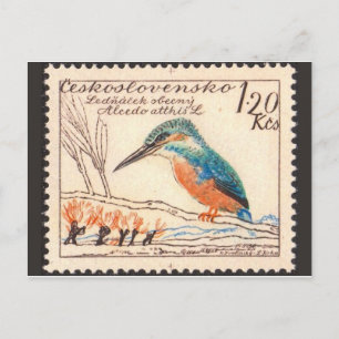 Carte postale Timbre gravé vintage