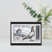 Carte postale Timbre gravé vintage (Debout devant)