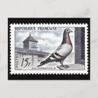 Carte postale Timbre gravé vintage