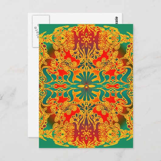 Carte Postale timbre mental (Devant / Derrière)