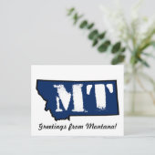 Carte postale Timbre Montana (Debout devant)