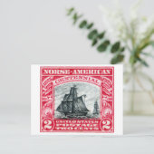 Carte Postale Timbre Norse Américain 1925 (Debout devant)