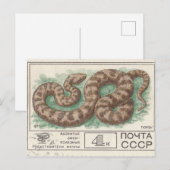 Carte Postale Timbre postal soviétique Viper (Devant / Derrière)