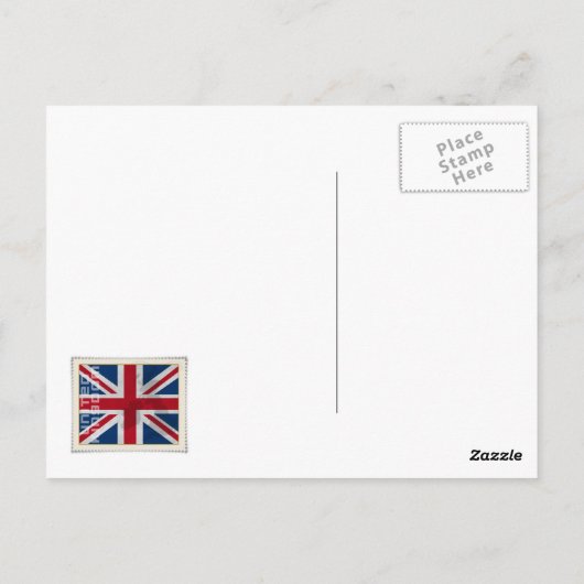 Carte Postale Timbre Royaume-Uni (Dos)