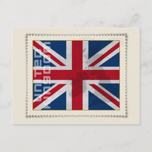 Carte Postale Timbre Royaume-Uni (Devant)