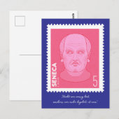 Carte Postale Timbre Sénèque - (Devant / Derrière)