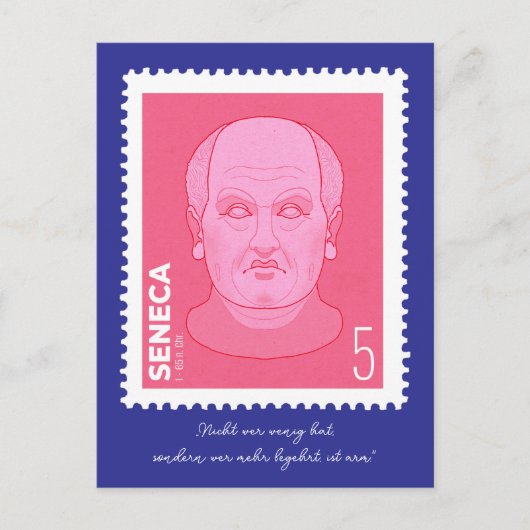 Carte Postale Timbre Sénèque - (Devant)