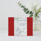 Carte Postale Timbres de visa et d'entrée de l'Allemagne de l'Es (Debout devant)