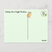 Carte Postale Timbres personnalisés en pot de Noël (Dos)