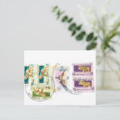 Carte Postale Timbres russes (Debout devant)