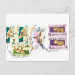 Carte Postale Timbres russes
