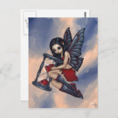 Carte postale "Time Flies" (Devant / Derrière)