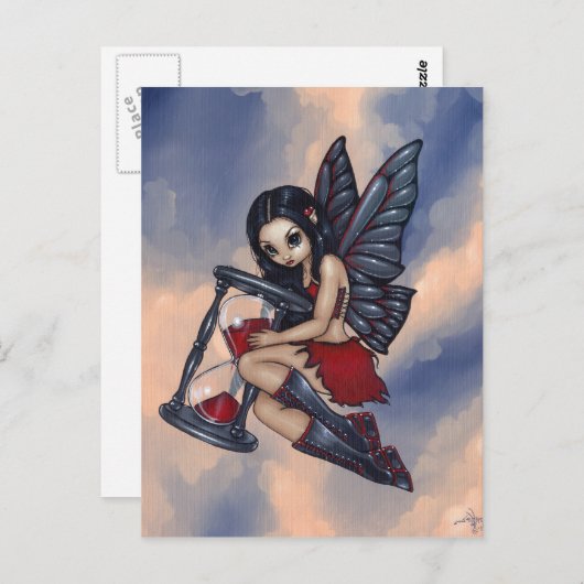 Carte postale "Time Flies" (Devant / Derrière)