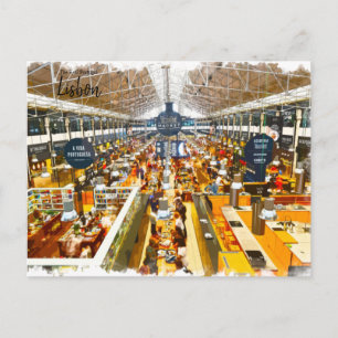 Carte Postale Time out Market Lisbonne Portugal