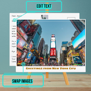 Carte Postale Times Square à New York