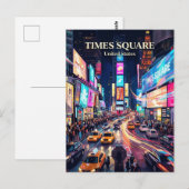 Carte Postale Times Square État de New York (Devant / Derrière)