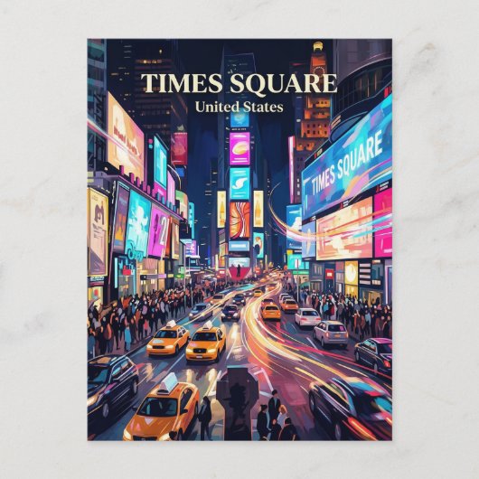Carte Postale Times Square État de New York (Devant)