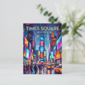 Carte Postale Times Square États-Unis (Debout devant)