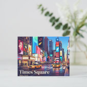 Carte Postale Times Square New York (Debout devant)
