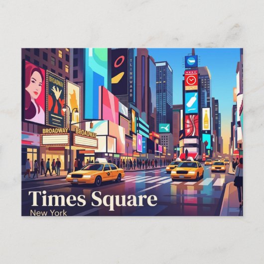 Carte Postale Times Square New York (Devant)