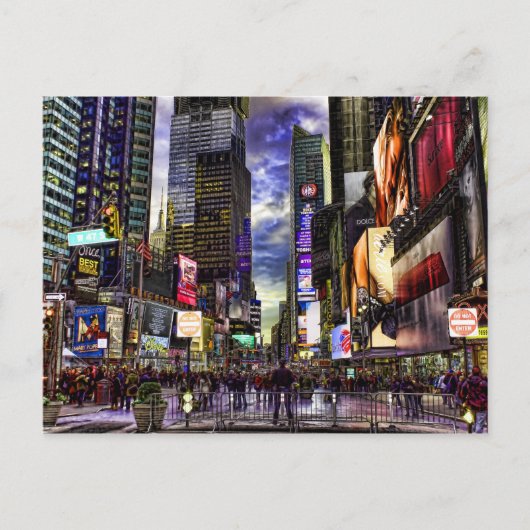 Carte Postale Times Square Photo en HDR (Devant)