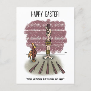Carte postale Time's Up Pâques