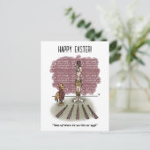 Carte postale Time's Up Pâques (Debout devant)
