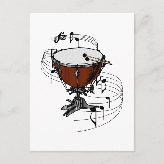 Carte Postale Timpani (Tambour à gaz) (Devant)