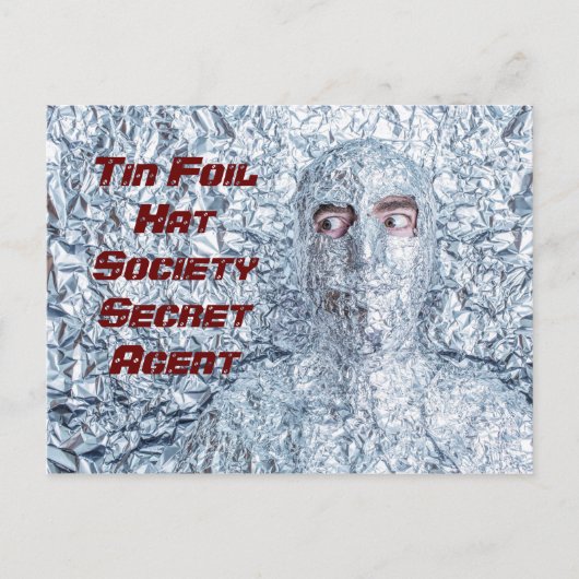 Carte Postale Tin Foil Société Casquette (Devant)
